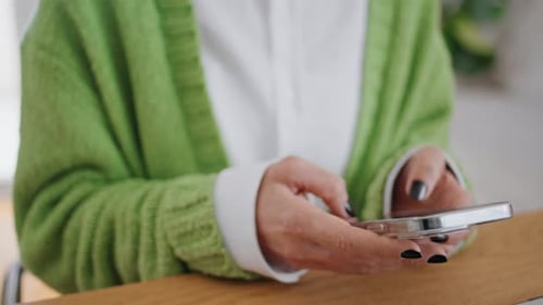 Adult Using a Mobile Phone