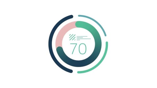 Animated Business Infographic Element Circle Diagram with a Number