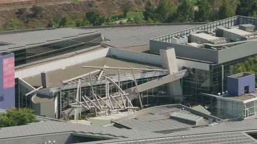 Маунтин-Вью, Калифорния, около 2017 г., аэросъемка Googleplex, глобальной штаб-квартиры Google