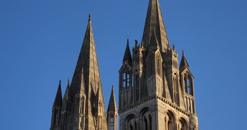 The church Saint Etienne, Caen, Calvados department, the Normandy in France.