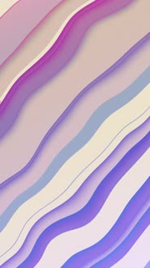 Abstract Fluid Waves Motion Background in Pastel Colors