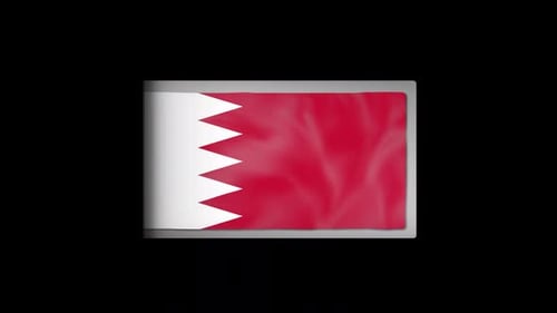 Banner con la bandera de Baréin
