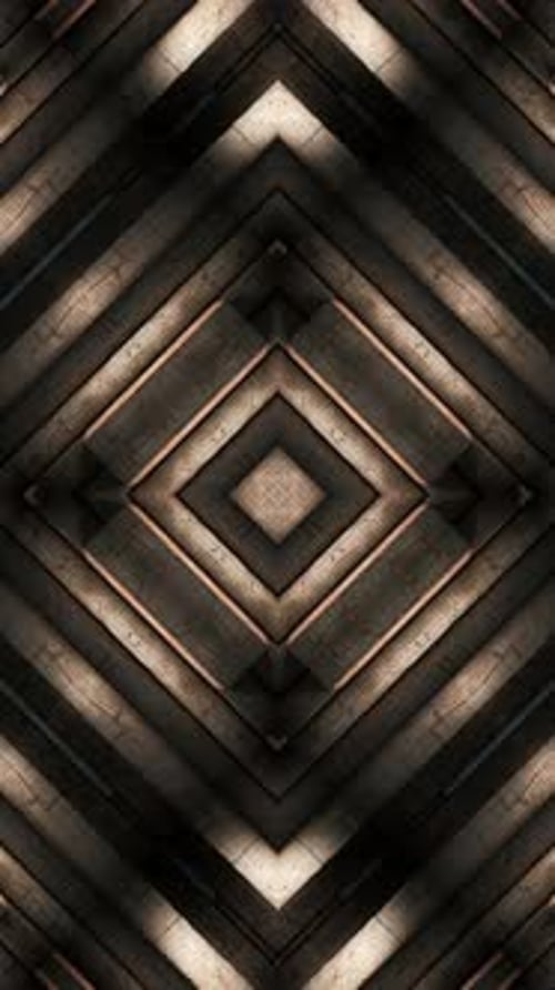 Bewegungsmuster aus Holz 09