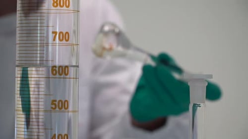 Close up shot Laboratory environment, Blurry background