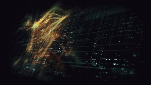 Futuristic Digital Grid Network Abstract Data Background