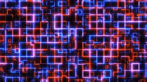 Abstraktes Hologramm 3D. Digitales Cyber-Mesh im virtuellen Raum, Hochgeschwindigkeitsverbindung, Big Data