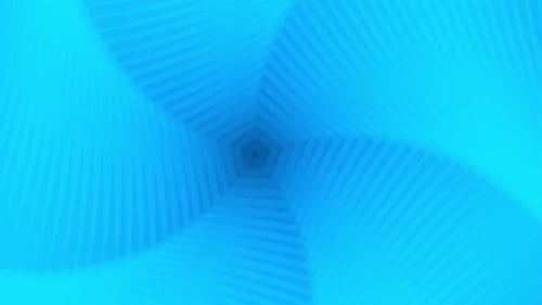 Abstract Blue Geometric Tunnel Background Loop