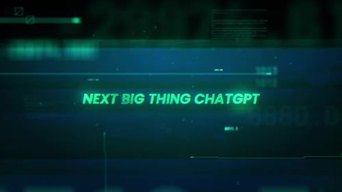 Futuristic Digital Glitch Text Reveal Title Opener