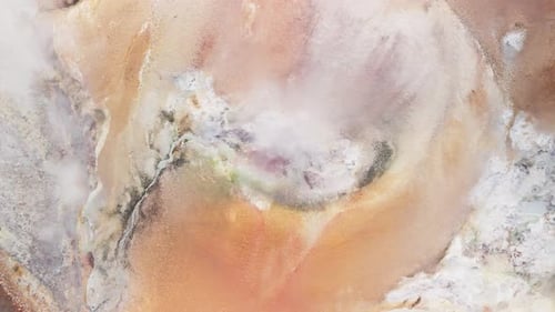 Aerial view of Kerlingarfjoll geothermal area, Iceland.