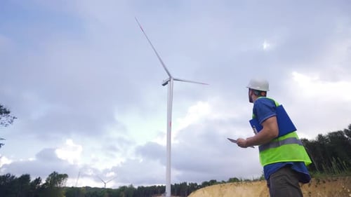 Engineer Using Tablet Computer.