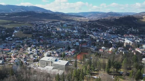 Une petite ville de montagne de Jesenik en République tchèque