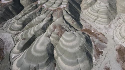 Pastel Layered Hills from Above