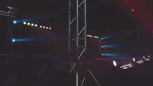 Dynamic Stage Lighting Beams and Spotlights Animation