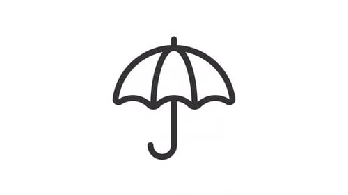 Animated Umbrella Line Ui Icon