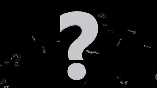 Animated Question Mark Reveal with Floating Elements