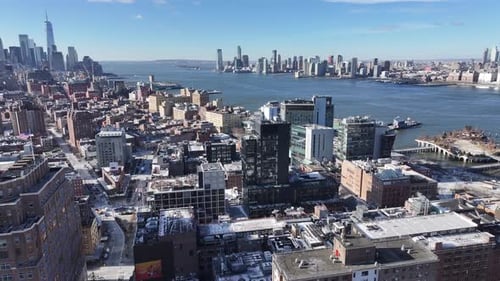 Downtown New York At Manhattan In New York United States.