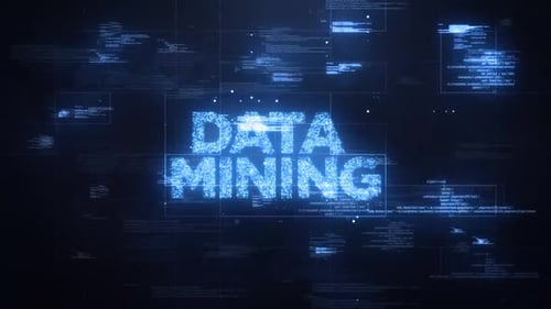 Futuristic Digital Data Mining Text Reveal Intro