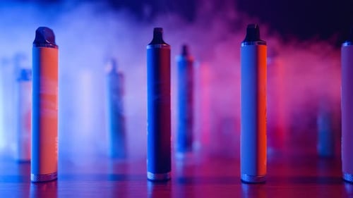 Vape Pens with Colorful Vapor