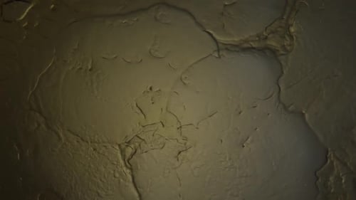 Abstract Puddled and Cracked Surface with Shadows