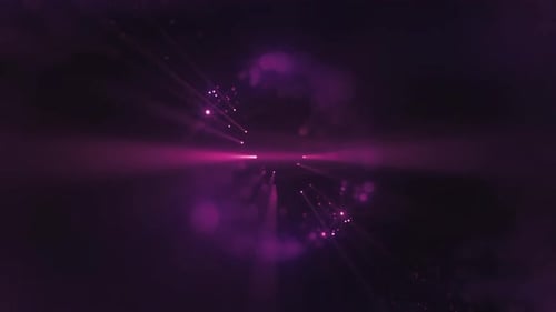 Rosafarbene funkelnde Lichtkugel mit Bokeh-Effekt