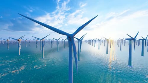 Turbinas eólicas offshore e moinhos de vento rotativos