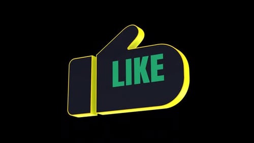 3D Like Button Animation for Social Media