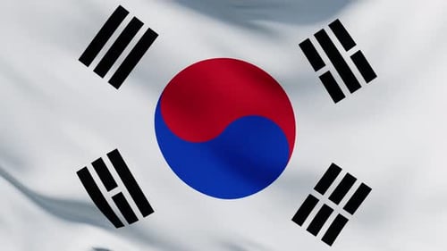 Flagge von Südkorea 01 4K