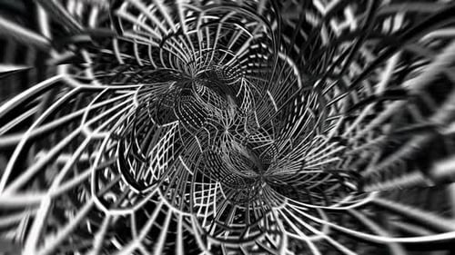 Abstract Wireframe Digital Network Loop Background