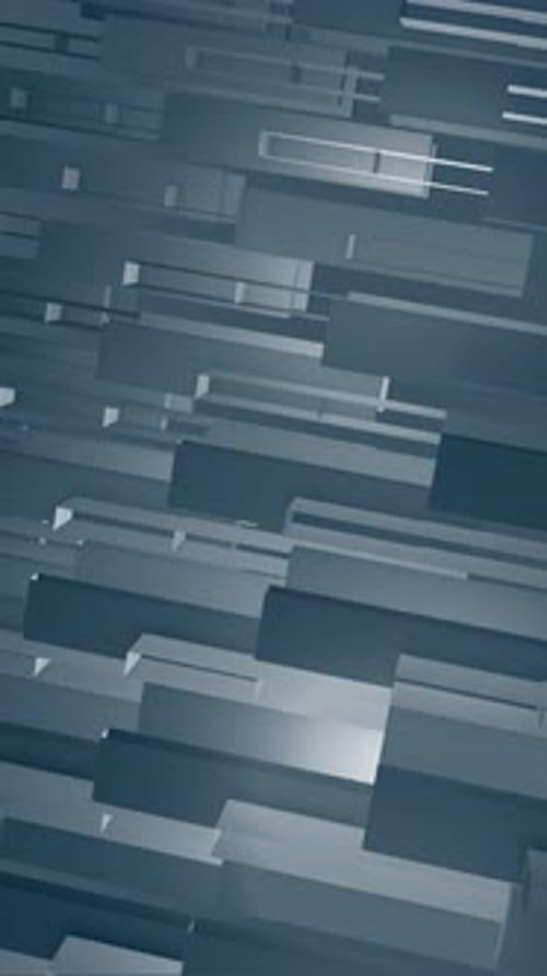 Abstract Animated Blocks Background Loop in Vertical Format