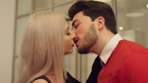 Affectionate Couple Embrace with Love and Tenderness