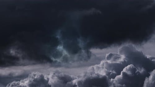 Storm Clouds Time Lapse at Night