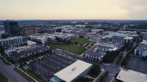 Drone footage of the Domain in Austin TX 2022