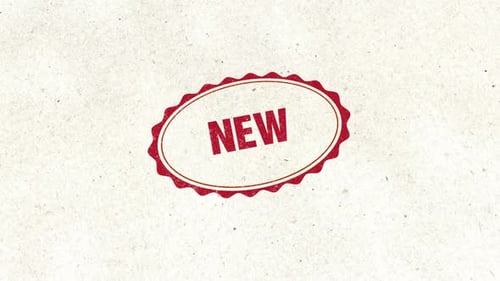 Animated Retro New Message Stamp Reveal