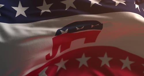 Republican Elephant Flag