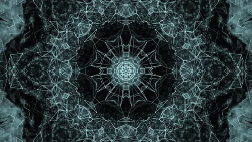 Abstract Geometric Glowing Lines Loop Background