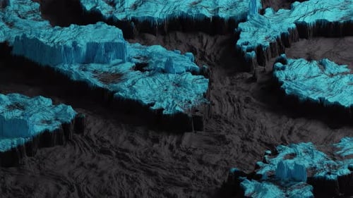 Digital Landscape Data Flow Background Loop