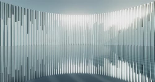 Animated Dynamic Vertical Bars Geometric Background Loop