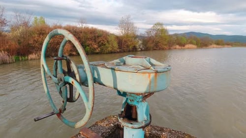Dam Sluice Valve Slow Motion