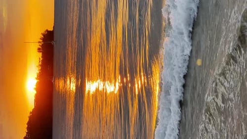 Beautiful View of Sunset Over Tropical Sea Coast Paradise Island Phuket Sea Nature Background Yacht