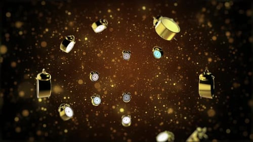Gold Clock and Particle