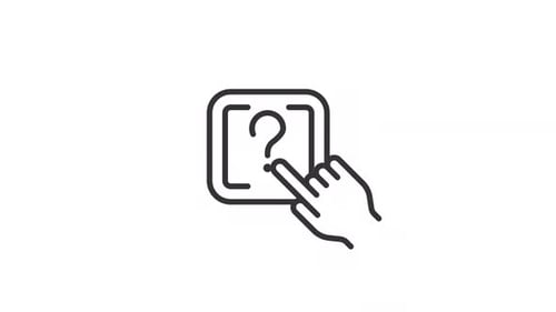 Animated Inquire Linear Icon