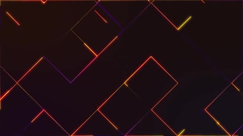 Animationshintergrund mit glänzenden Neonlichtlinien
