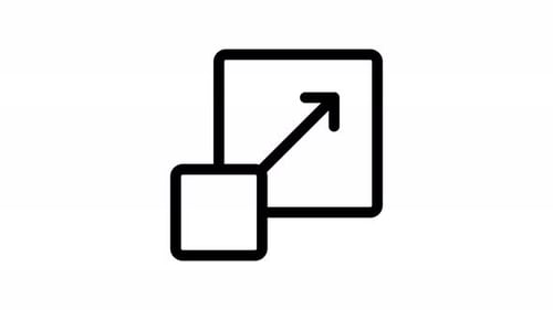 resize line icon animation