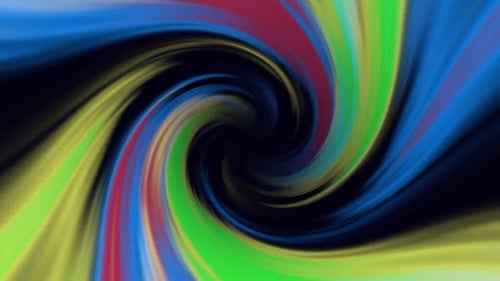 Colorful Abstract Swirling Light Tunnel Loop Background