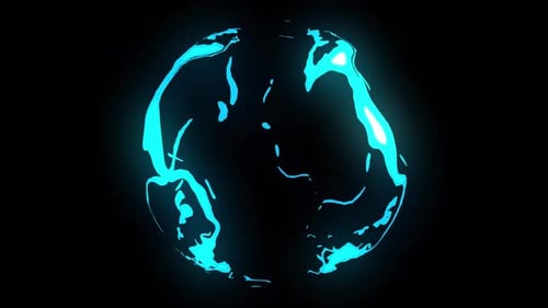Fluid Glow Lines Reveal Element
