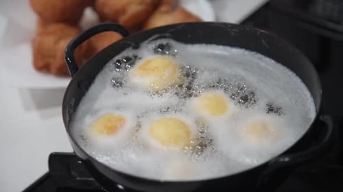 Sata andagi made with pancake mix powder