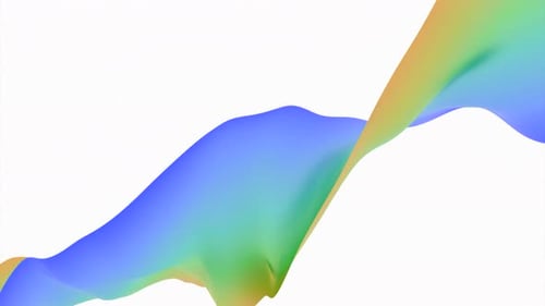 Fluid Abstract Ribbon Wave Animation