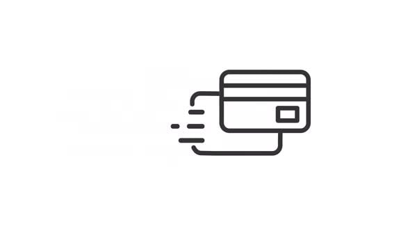 Animated Credit Card Payment Icon Line Art, Elements Motion Graphics ft ...