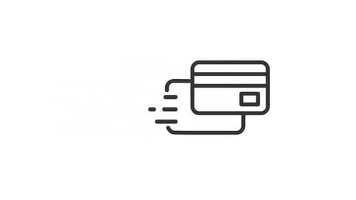 Animated Credit Card Linear Icon