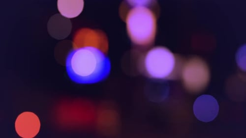 Colorful Animated Bokeh Lights Background Loop